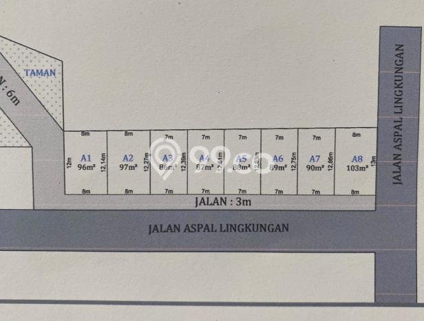 Tanah Kawasan Bisnis Kawasan Dau, Luas 86m2m², Ideal untuk Usaha Tanah Kawasan Bisnis Kawasan Dau, Luas 86m2m², Ideal untuk Usaha