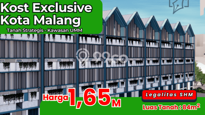 Kost untuk Dijual di Malang Kota Punya 10 Kamar Kost untuk Dijual di Malang Kota Punya 10 Kamar
