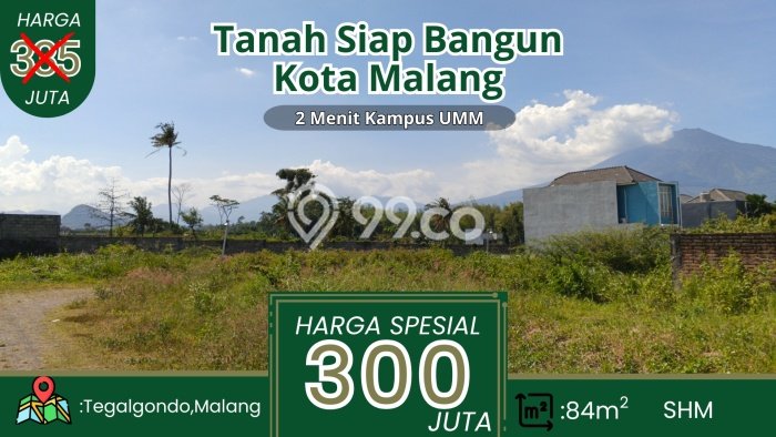 HARGA MENARIK! Tanah Kawasan Tlogomas, Luas 84m2m², Kawasan Berkembang, Bebas Longsor HARGA MENARIK! Tanah Kawasan Tlogomas, Luas 84m2m², Kawasan Berkembang, Bebas Longsor
