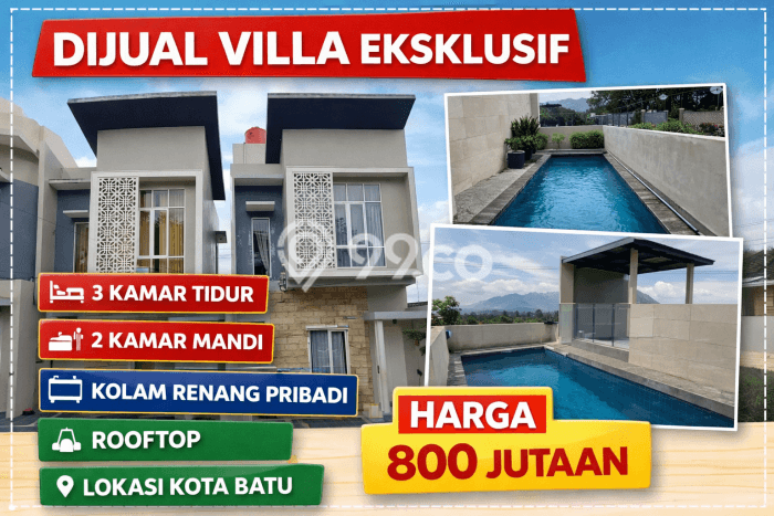 Vila Kawasan , Luas 75m2m², Akses ke Fasilitas Umum Vila Kawasan , Luas 75m2m², Akses ke Fasilitas Umum