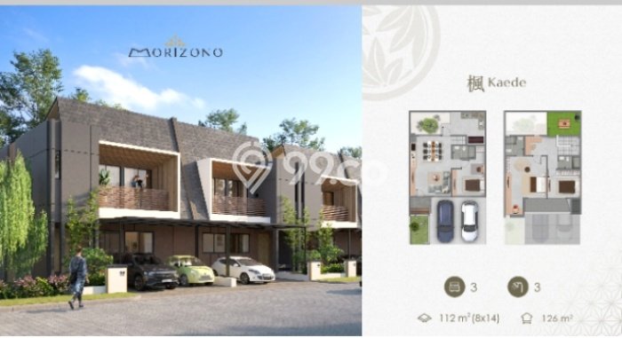 Rumah Modern 2 KT LT 72m2 di Bojong Sari Rumah Modern 2 KT LT 72m2 di Bojong Sari
