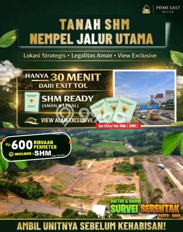 Tanah Dijual Lokasi Sukamakmur, Bogor Luas 100m2 Legalitas Aman Tanah Dijual Lokasi Sukamakmur, Bogor Luas 100m2 Legalitas Aman