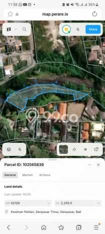 Tanah untuk Dijual di Denpasar Timur Denpasar Luas 525m2 Tanah untuk Dijual di Denpasar Timur Denpasar Luas 525m2