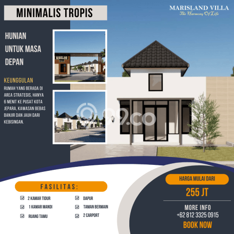 SPECIAL OFFER! Rumah Asri di Jepara, Luas 87m2m² LB 36m2m² SPECIAL OFFER! Rumah Asri di Jepara, Luas 87m2m² LB 36m2m²
