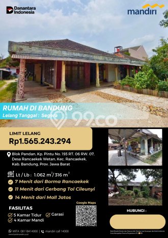 Rumah 5 KT 4 KM One Gate System di Rancaekek, Bandung Rumah 5 KT 4 KM One Gate System di Rancaekek, Bandung