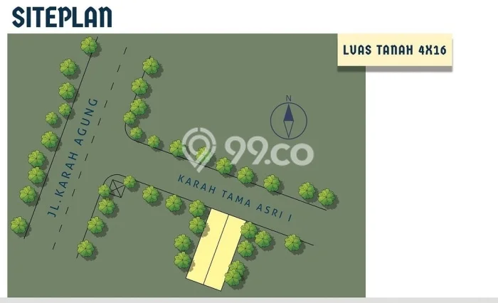 Rumah Akses Mudah di Ketintang, Surabaya, LT 64m2m² Bangunan 110m2m² Rumah Akses Mudah di Ketintang, Surabaya, LT 64m2m² Bangunan 110m2m²