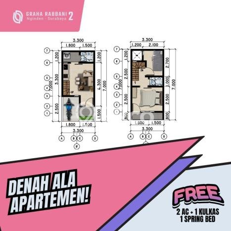 Rumah Minimalis 2 KT LT 23m2 di Nginden Rumah Minimalis 2 KT LT 23m2 di Nginden