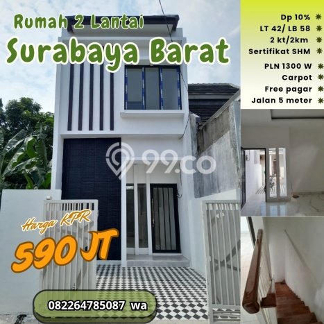 DIJUAL CEPAT! Rumah Asri di , Surabaya, LT 42m2m² LB 58m2m² BISA KPR! DIJUAL CEPAT! Rumah Asri di , Surabaya, LT 42m2m² LB 58m2m² BISA KPR!