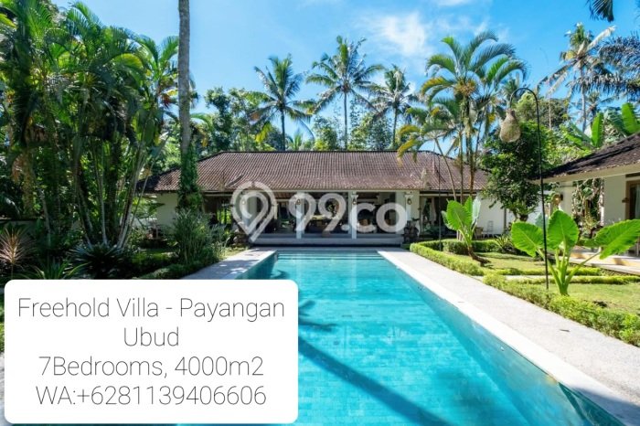 Vila Kawasan Ubud, Area 4000m2m², Area Strategis Vila Kawasan Ubud, Area 4000m2m², Area Strategis