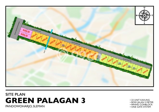 Lahan Kosong Dijual di Ngaglik, Sleman, Luas 101m2 Area Strategis Lahan Kosong Dijual di Ngaglik, Sleman, Luas 101m2 Area Strategis