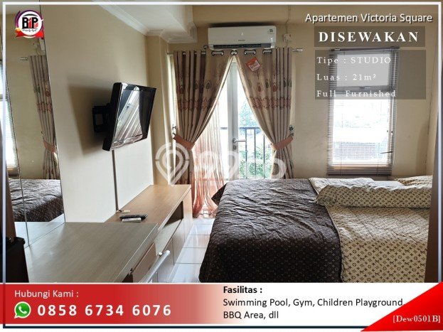 Apartemen Sewa 1 Kamar Murah Siap Huni di Tangerang, Luas 21m2 Apartemen Sewa 1 Kamar Murah Siap Huni di Tangerang, Luas 21m2