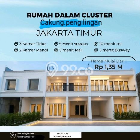 Dijual Rumah 4 Kamar Lokasi Ideal Bagus dan Strategis di Cakung Dijual Rumah 4 Kamar Lokasi Ideal Bagus dan Strategis di Cakung