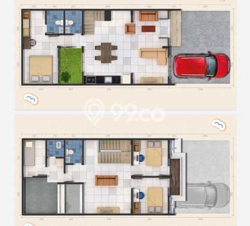 Hunian Cantik Modern Lb 110m2 di Duren Sawit, Jakarta Timur Hunian Cantik Modern Lb 110m2 di Duren Sawit, Jakarta Timur