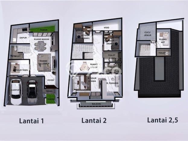 Rumah Modern Minimalis 5 Kamar Siap Huni di Ciracas Rumah Modern Minimalis 5 Kamar Siap Huni di Ciracas