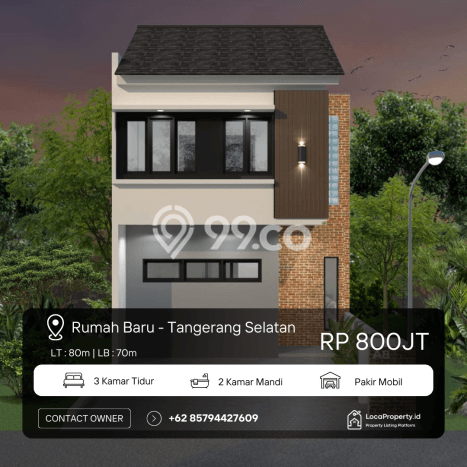 Hunian Cantik Minimalis Lb 70m2 di Pamulang, Tangerang Selatan Hunian Cantik Minimalis Lb 70m2 di Pamulang, Tangerang Selatan