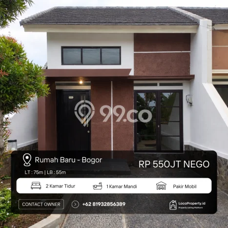 Jual Rumah Bagus Siap Huni LB 55m2 di Sukaraja, Bogor Jual Rumah Bagus Siap Huni LB 55m2 di Sukaraja, Bogor