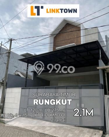 Hunian Cantik Modern Lb 275m2 di Rungkut, Surabaya Hunian Cantik Modern Lb 275m2 di Rungkut, Surabaya