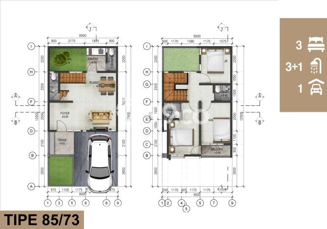 Rumah Strategis Minimalis Lb 120m2 di Cimanggis, Depok Rumah Strategis Minimalis Lb 120m2 di Cimanggis, Depok