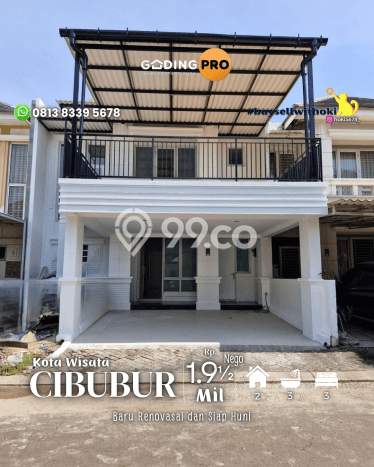 Rumah Modern LB/LT 185m2/120m2 Siap Huni Area Cibubur, Jakarta Timur Rumah Modern LB/LT 185m2/120m2 Siap Huni Area Cibubur, Jakarta Timur