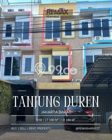 Ruko Dijual di Jakarta Barat LT 100m2 & LB 180m2 Lokasi Terbaik! Ruko Dijual di Jakarta Barat LT 100m2 & LB 180m2 Lokasi Terbaik!