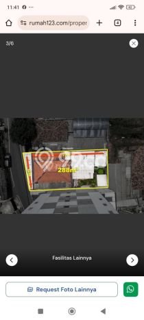 Dijual Tanah di Jakarta Pusat, Luas 288m2 SHM Dijual Tanah di Jakarta Pusat, Luas 288m2 SHM