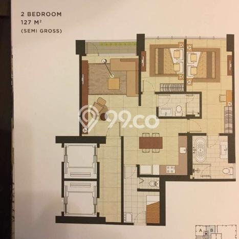 Hunian Apartemen Mewah & Prestisius 2 Kamar di Kebayoran Baru, Jakarta Selatan Hunian Apartemen Mewah & Prestisius 2 Kamar di Kebayoran Baru, Jakarta Selatan