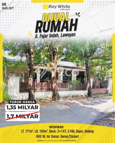 Rumah Strategis Modern Lb 130m2 di Jajar, Solo Rumah Strategis Modern Lb 130m2 di Jajar, Solo