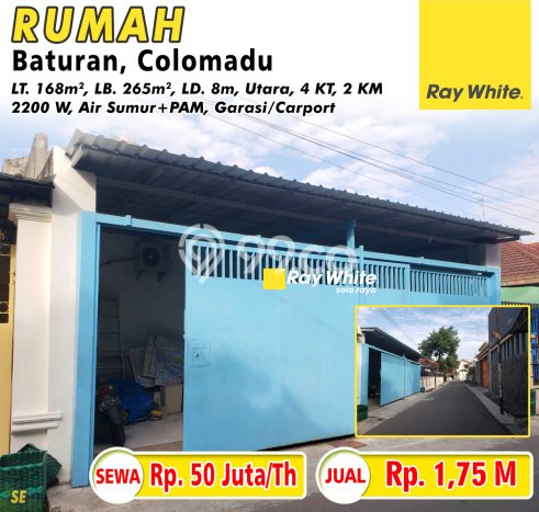 Rumah Strategis Modern Lb 265m2 di Colomadu, Solo Rumah Strategis Modern Lb 265m2 di Colomadu, Solo