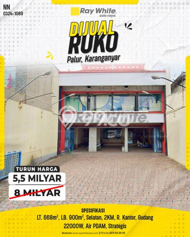 Unit Ruko Dijual di Mojolaban Sukoharjo Luas Bangunan 900m2 Unit Ruko Dijual di Mojolaban Sukoharjo Luas Bangunan 900m2