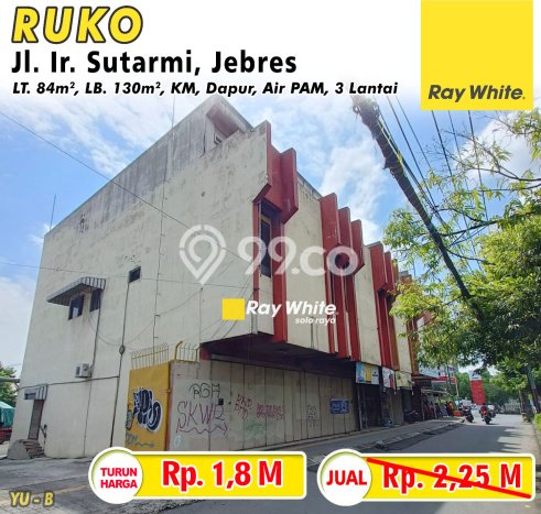 Ruko Dijual Lokasi Emas di Jebres Luas 130m2 Ruko Dijual Lokasi Emas di Jebres Luas 130m2