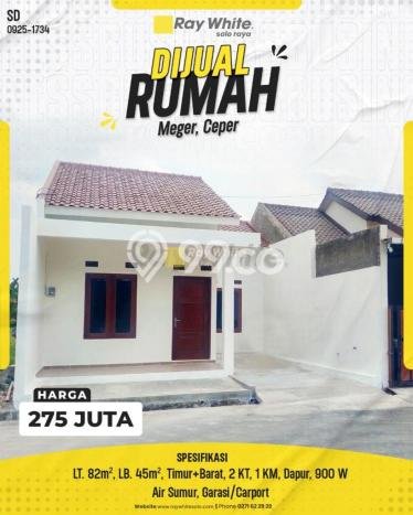 Jual Rumah Murah Meriah Cawas Punya 2 KT & LT 82m2 Jual Rumah Murah Meriah Cawas Punya 2 KT & LT 82m2