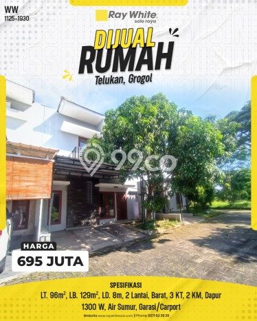 Hunian Cantik Minimalis Lb 129m2 di Grogol, Solo Hunian Cantik Minimalis Lb 129m2 di Grogol, Solo