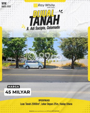 Tanah untuk Dijual di Colomadu Karanganyar Luas 2968m2 Tanah untuk Dijual di Colomadu Karanganyar Luas 2968m2