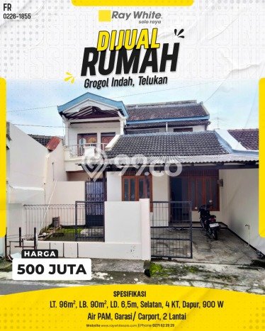 Rumah Murah LT 96m2 di Solo Baru Akses Mudah Rumah Murah LT 96m2 di Solo Baru Akses Mudah