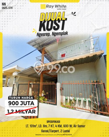 Untuk Dijual Kost di Ngemplak, Boyolali, 7 KT, 4 KM, Luas 150m2 Untuk Dijual Kost di Ngemplak, Boyolali, 7 KT, 4 KM, Luas 150m2