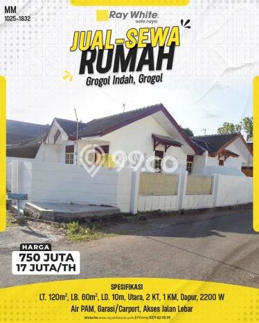 Jual Rumah Favorit Siap Huni LB 60m2 di Grogol, Solo Jual Rumah Favorit Siap Huni LB 60m2 di Grogol, Solo