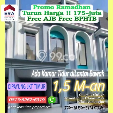 Rumah Strategis Modern Lb 130m2 di Cipayung, Jakarta Timur Rumah Strategis Modern Lb 130m2 di Cipayung, Jakarta Timur