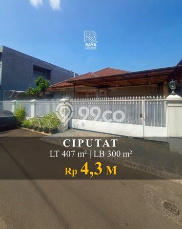 Hunian Eksklusif Siap Huni LT 407m2 di Ciputat, Tangerang Selatan Hunian Eksklusif Siap Huni LT 407m2 di Ciputat, Tangerang Selatan