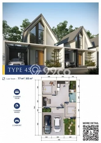 Rumah Modern Cantik 2 Kamar Bisa Langsung Pindah di Grogol Rumah Modern Cantik 2 Kamar Bisa Langsung Pindah di Grogol
