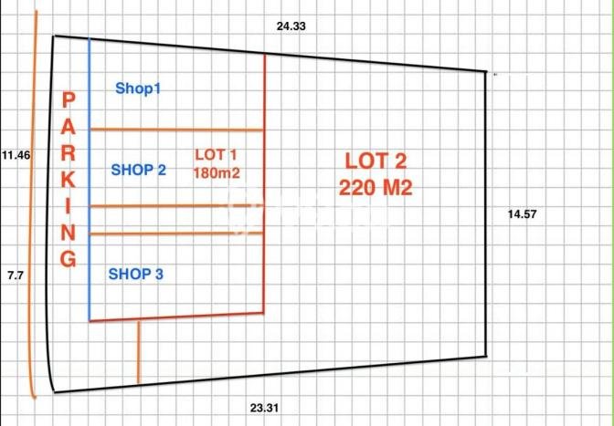 Lahan untuk Disewa di Badung Luas 220m2 Lahan untuk Disewa di Badung Luas 220m2