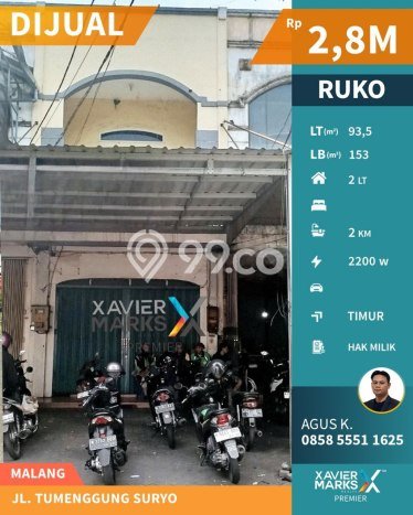 KAWASAN PREMIUM! Ruko Kawasan Sulfat, Luas 153m2m², Pusat Komersial KAWASAN PREMIUM! Ruko Kawasan Sulfat, Luas 153m2m², Pusat Komersial