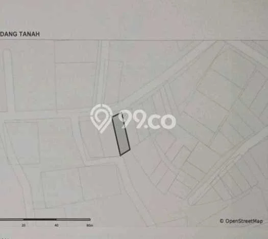 Tanah di Limo, Luas 136m2m², Area Komersial Tanah di Limo, Luas 136m2m², Area Komersial