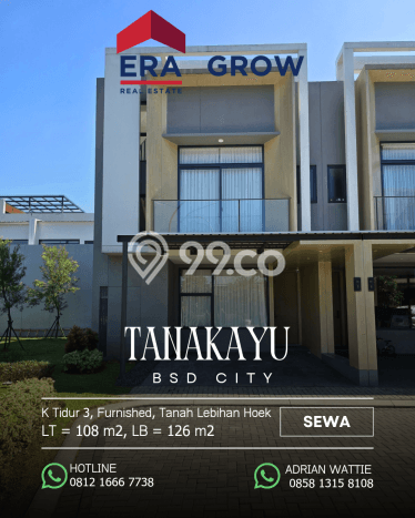 Disewakan segera rumah minimalis lokasi strategis 3 Kamar di BSD, Tangerang Selatan Disewakan segera rumah minimalis lokasi strategis 3 Kamar di BSD, Tangerang Selatan