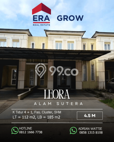 Hunian Mewah LB 185m2 Siap Huni Desain Elegan di Alam Sutera, Tangerang Hunian Mewah LB 185m2 Siap Huni Desain Elegan di Alam Sutera, Tangerang