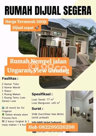 Hunian Terjangkau Dijual Area Ungaran Timur, Semarang Harga Rp 300 Juta Hunian Terjangkau Dijual Area Ungaran Timur, Semarang Harga Rp 300 Juta