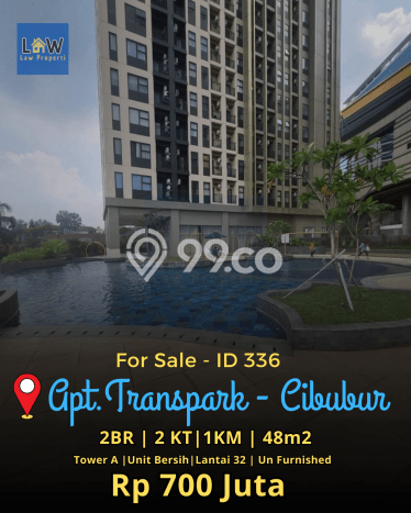 Dijual Apartemen di Depok 2 Kamar & 1 Kamar Mandi, Luas 48m2 Dijual Apartemen di Depok 2 Kamar & 1 Kamar Mandi, Luas 48m2