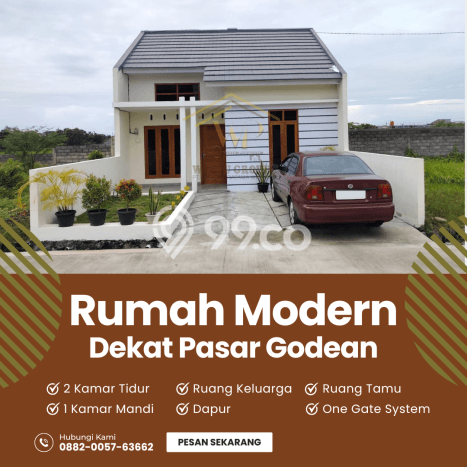 Rumah Modern Cantik 2 Kamar Bisa Langsung Pindah di Godean Rumah Modern Cantik 2 Kamar Bisa Langsung Pindah di Godean