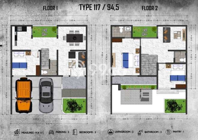 Rumah Strategis Minimalis Lb 117m2 di Mertoyudan, Magelang Rumah Strategis Minimalis Lb 117m2 di Mertoyudan, Magelang