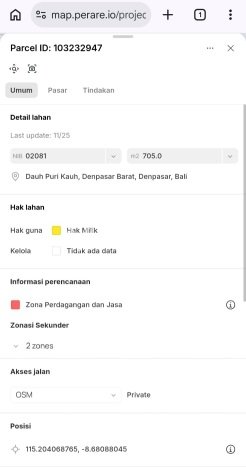 Kavling Tanah di Denpasar Barat Dijual Luas 705m2 Legalitas SHM Kavling Tanah di Denpasar Barat Dijual Luas 705m2 Legalitas SHM