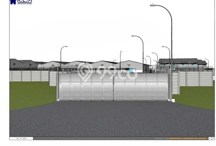 Disewakan Gudang di Sepatan Tangerang LT 7200m2, LB 12240m2 Disewakan Gudang di Sepatan Tangerang LT 7200m2, LB 12240m2